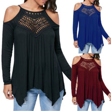 Загрузить изображение в средство просмотра галереи, Fashion Women Long Sleeve Cold Off Shoulder Jumper