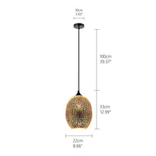 Load image into Gallery viewer, Modern 3D Colorful Nordic Starry Sky Hanging Glass Pendant Lamp