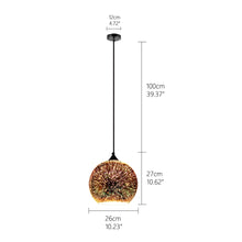 Load image into Gallery viewer, Modern 3D Colorful Nordic Starry Sky Hanging Glass Pendant Lamp