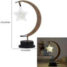 Загрузить изображение в средство просмотра галереи, LED Moon Sepak Takraw Lamp Line Rattan Handmade Hemp Rope