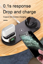 Load image into Gallery viewer, Wireless Charger 6 in 1 Qi Fast Stand for Iphone/Apple Watch/Airpods