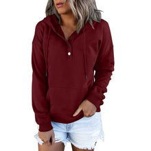 Загрузить изображение в средство просмотра галереи, Women Long Sleeve Oversized Hooded Pullover Tops