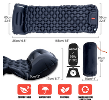 Load image into Gallery viewer, Camping Ultralight Inflatable Sleeping Mattress with Pillow