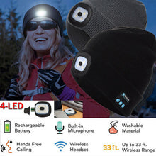 Load image into Gallery viewer, Bluetooth Beanie hat with LED