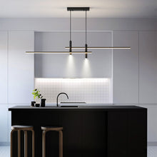 Загрузить изображение в средство просмотра галереи, LED Modern Nordic Hanging Long Strip Lights With Spotlight