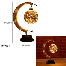 Загрузить изображение в средство просмотра галереи, LED Moon Sepak Takraw Lamp Line Rattan Handmade Hemp Rope