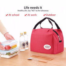 Load image into Gallery viewer, Portable Insulated Canvas Lunch Bag