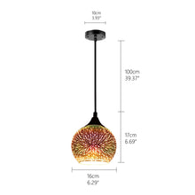 Load image into Gallery viewer, Modern 3D Colorful Nordic Starry Sky Hanging Glass Pendant Lamp