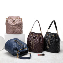 Загрузить изображение в средство просмотра галереи, YILINSA New Women Cylindrical Sheepskin Genuine Leather Top Handle Bags Fashion Large Capacity Designer Female Messenger Bag