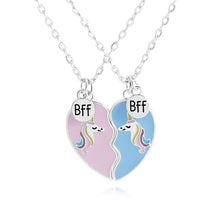 Загрузить изображение в средство просмотра галереи, Heart Broken Best Friends Necklace Pendant Chain 2PCS/Set