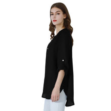 Загрузить изображение в средство просмотра галереи, Fashion Ladies Top Zipper Chiffon