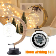 Загрузить изображение в средство просмотра галереи, LED Moon Sepak Takraw Lamp Line Rattan Handmade Hemp Rope