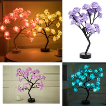Load image into Gallery viewer, LED Rose Flower Tree Table Lamp