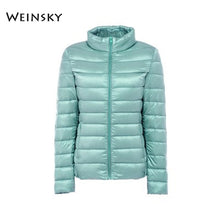 Load image into Gallery viewer, Female Ultralight Warm Casual Hooded Jacket