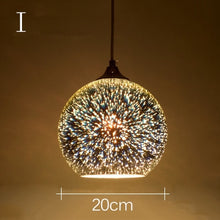 Load image into Gallery viewer, Modern 3D Colorful Nordic Starry Sky Hanging Glass Pendant Lamp