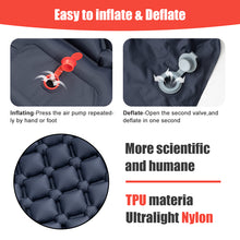 Load image into Gallery viewer, Camping Ultralight Inflatable Sleeping Mattress with Pillow