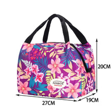 Load image into Gallery viewer, Portable Insulated Canvas Lunch Bag