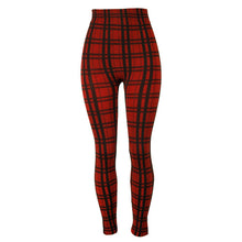 Загрузить изображение в средство просмотра галереи, Women Plaid Print Leggings