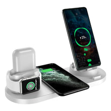 Load image into Gallery viewer, Wireless Charger 6 in 1 Qi Fast Stand for Iphone/Apple Watch/Airpods