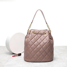 Загрузить изображение в средство просмотра галереи, YILINSA New Women Cylindrical Sheepskin Genuine Leather Top Handle Bags Fashion Large Capacity Designer Female Messenger Bag