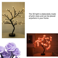 Load image into Gallery viewer, LED Rose Flower Tree Table Lamp