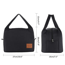 Load image into Gallery viewer, Portable Insulated Canvas Lunch Bag