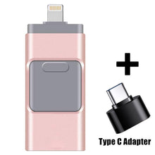 Load image into Gallery viewer, 4 IN 1 OTG USB Flash Drive for iPhone with type c adapter