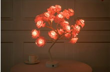 Load image into Gallery viewer, LED Rose Flower Tree Table Lamp