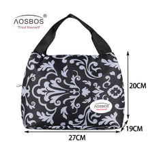 Load image into Gallery viewer, Portable Insulated Canvas Lunch Bag