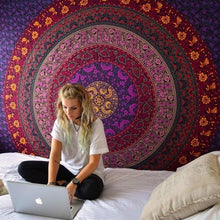 Load image into Gallery viewer, Colorful Mandala Tapestry