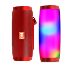 Load image into Gallery viewer, Portable High Outdoor Bass Speaker TF FM Radio with LED Light