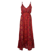 Загрузить изображение в средство просмотра галереи, Women's Boho Vintage Flora Print V Neck