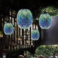 Load image into Gallery viewer, Modern 3D Colorful Nordic Starry Sky Hanging Glass Pendant Lamp