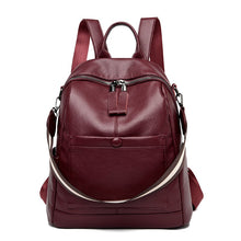 Load image into Gallery viewer, Women PU Leather Backpacks
