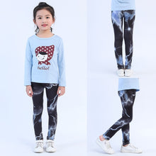 Загрузить изображение в средство просмотра галереи, New Style Print Girl Leggings Skinny 6-11Y