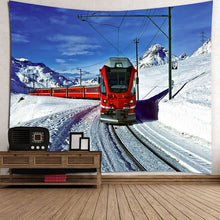 Загрузить изображение в средство просмотра галереи, Wall tapestry Mountain Tapestry Forest Tree Sunset Tapestry Nature Landscape Tapestry Wall Hanging For Room tapestries decor