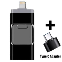 Load image into Gallery viewer, 4 IN 1 OTG USB Flash Drive for iPhone with type c adapter