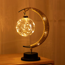 Загрузить изображение в средство просмотра галереи, LED Moon Sepak Takraw Lamp Line Rattan Handmade Hemp Rope