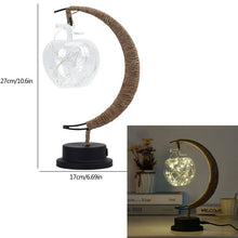 Загрузить изображение в средство просмотра галереи, LED Moon Sepak Takraw Lamp Line Rattan Handmade Hemp Rope