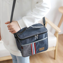 Load image into Gallery viewer, Denim Thermal Lunch bag