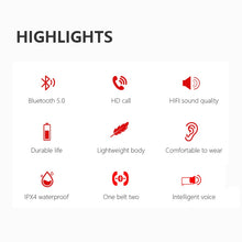 Load image into Gallery viewer, Portable Wireless stereo Earphones with Mic Bluetooth 5.0