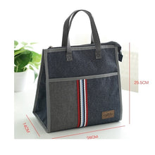Load image into Gallery viewer, Denim Thermal Lunch bag