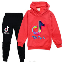 Загрузить изображение в средство просмотра галереи, Tik Tok Hoodie & Sweatpants Girl Clothing 7-16 yrs