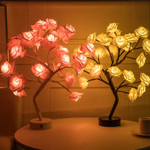 Load image into Gallery viewer, LED Rose Flower Tree Table Lamp