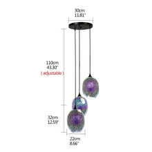 Load image into Gallery viewer, Modern 3D Colorful Nordic Starry Sky Hanging Glass Pendant Lamp