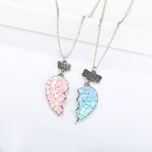 Загрузить изображение в средство просмотра галереи, Heart Broken Best Friends Necklace Pendant Chain 2PCS/Set