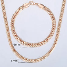 Загрузить изображение в средство просмотра галереи, Rose Gold Bracelet Necklace Set