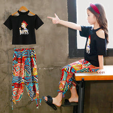 Загрузить изображение в средство просмотра галереи, Summer 2 pcs Set Girls Outfits 7 8 9 10 11 12 13 14 Years