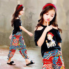 Загрузить изображение в средство просмотра галереи, Summer 2 pcs Set Girls Outfits 7 8 9 10 11 12 13 14 Years