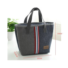 Load image into Gallery viewer, Denim Thermal Lunch bag

